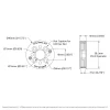 גלגלת רצועת תזמון GT2 6mm לציר 14 מ"מ, תבנית goBILDA - עם 60 שיניים
