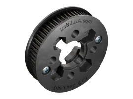 תמונה של מוצר גלגלת רצועת תזמון GT2 6mm לציר 14 מ"מ, תבנית goBILDA - עם 60 שיניים