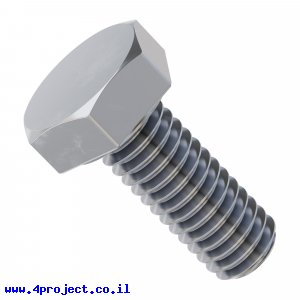 בורג ראש משושה M4x10mm - חבילה של 25