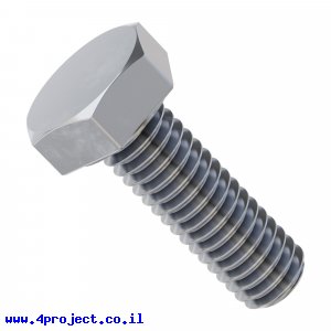 בורג ראש משושה M4x12mm - חבילה של 25