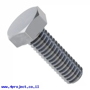בורג ראש משושה M4x12mm - חבילה של 25