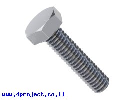 תמונה של מוצר בורג ראש משושה M4x16mm - חבילה של 25