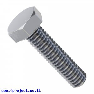 בורג ראש משושה M4x16mm - חבילה של 25