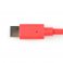 כבל USB של 4 ראשים - עם HUB, חיבור USB-C בצד המחשב