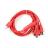 כבל USB של 4 ראשים - עם HUB, חיבור USB-A בצד המחשב