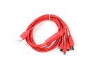 תמונה של מוצר כבל USB של 4 ראשים - עם HUB, חיבור USB-A בצד המחשב