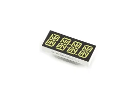 תמונה של מוצר תצוגה אלפאנומרית לבנה, 4 תאים
