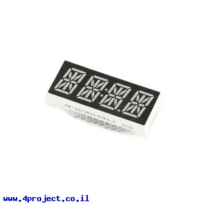 תצוגה אלפאנומרית אדומה, 4 תאים