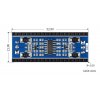 מתאם RS232 שני ערוצים (SP3232EEN) לכרטיסי Raspberry Pi Pico