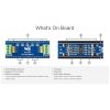 מתאם RS232 שני ערוצים (SP3232EEN) לכרטיסי Raspberry Pi Pico