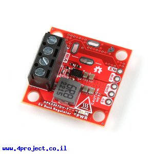 מודול ממיר מתח (מוריד) 5V/3A - דגם AP63357, מגוון חיבורים