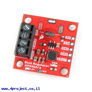 מודול ממיר מתח (מוריד) 3.3V/2A - דגם AP3429A, מגוון חיבורים