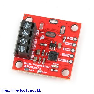 מודול ממיר מתח (מוריד) 1.8V/2A - דגם AP3429A, מגוון חיבורים