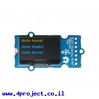 מסך OLED שני צבעים, בגודל 0.96" - חיבור Grove, חיבור תחתון