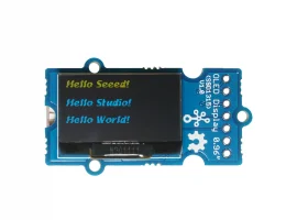 תמונה של מוצר מסך OLED שני צבעים, בגודל 0.96" - חיבור Grove, חיבור תחתון