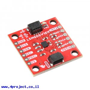 IMU בעל 6 דרגות חופש על בסיס LSM6DSV16X - חיבור Qwiic