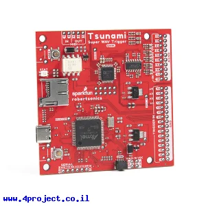 כרטיס סאונד Tsunami Super WAV Trigger - חיבור Qwiic