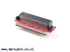 תמונה של מוצר מתאם לכרטיס micro:bit של SparkFun, מחברים מולחמים, חיבור Qwiic