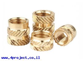 תמונה של מוצר אום אינסרט M2.5, גובה 4 מ"מ, קוטר 3.5 מ"מ