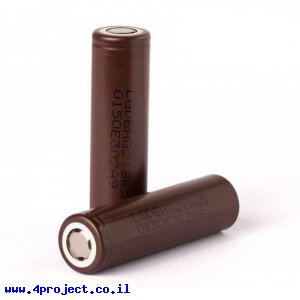 סוללה 18650 Li-Ion 3.7V/3000mAh - LG HG2