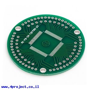 כרטיסון מתאם ל-TQFP 80pin 0.65mm
