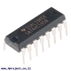 שבב הזזה 8bit Serial In/Parallel Out 74HC595