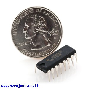 דוחף זרם 4 ערוצים Half H-Bridge SN754410 - עד 1A