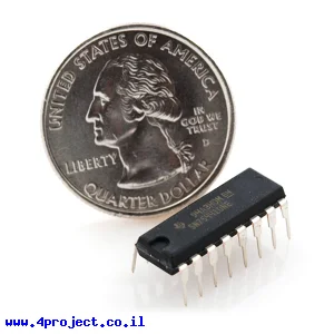 דוחף זרם 4 ערוצים Half H-Bridge SN754410 - עד 1A