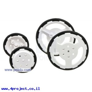 גלגל Tamiya 70193 דק 55x3.5 + 36x3.5 מ"מ - ערכה של 4