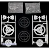 גלגל Tamiya 70193 דק 55x3.5 + 36x3.5 מ"מ - ערכה של 4