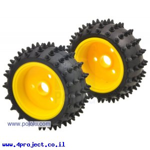 גלגל Tamiya 70194 קוצני 65x26 מ"מ - ערכה של 2