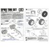 גלגל Tamiya 70194 קוצני 65x26 מ"מ - ערכה של 2