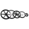 גלגל 60x8 מ"מ אדום לציר D בקוטר 3 מ"מ - ערכה של 2