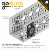 תומך מיסב 1/4" (6.35 מ"מ), שטוח, תבנית 16x32 מ"מ - חבילה של 2