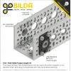 תומך מיסב 1/4" (6.35 מ"מ), שטוח, תבנית 16x32 מ"מ - חבילה של 2