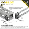 תומך מיסב 1/4" (6.35 מ"מ), שטוח, תבנית 16x32 מ"מ - חבילה של 2