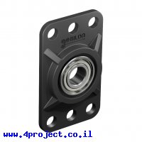 תומך מיסב 1/4" (6.35 מ"מ), שטוח, תבנית 16x32 מ"מ - חבילה של 2