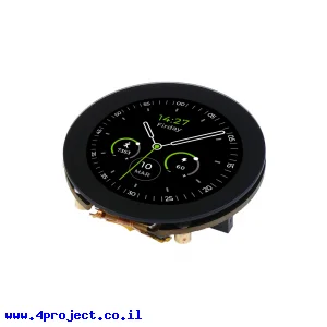 מסך LCD עגול 1.28" 240x240, חיבור לכרטיסי XIAO