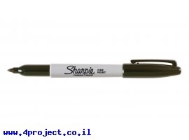 תמונה של מוצר טוש לא מחיק Sharpie ראש F - שחור