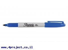 תמונה של מוצר טוש לא מחיק Sharpie ראש F - כחול