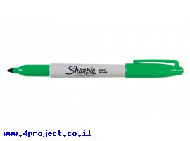 תמונה של מוצר טוש לא מחיק Sharpie ראש F - ירוק