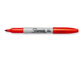תמונה של מוצר טוש לא מחיק Sharpie ראש F - אדום