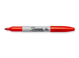 תמונה של מוצר טוש לא מחיק Sharpie ראש F - אדום