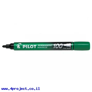 טוש לא מחיק Pilot SCA-100 (פיילוט) ראש עגול - ירוק