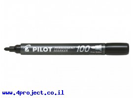 תמונה של מוצר טוש לא מחיק Pilot SCA-100 (פיילוט) ראש עגול - שחור