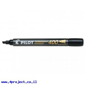 טוש לא מחיק Pilot SCA-400 (פיילוט) ראש שטוח - שחור