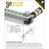 גלגל שיניים Miter MOD1.25 לציר REX 8 מ"מ, 45 מעלות, פלדה - 30 שיניים