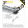 גלגל שיניים Miter MOD1.25 לציר REX 8 מ"מ, 45 מעלות, פלדה - 30 שיניים