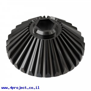 גלגל שיניים Miter MOD1.25 לציר REX 8 מ"מ, 45 מעלות, פלדה - 30 שיניים