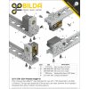 מחזיק מנוע Compact ServoBlock™ למנועי סרוו בגודל סטנדרטי עם ציר 3F-25T, רוחב 27 מ"מ